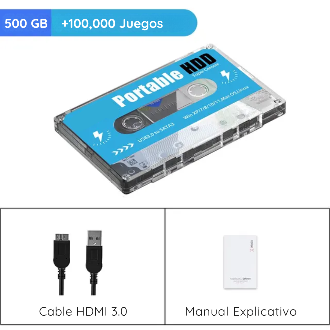 Retro Cassette con 100.000 Juegos