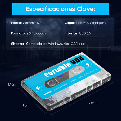 Retro Cassette con 100.000 Juegos